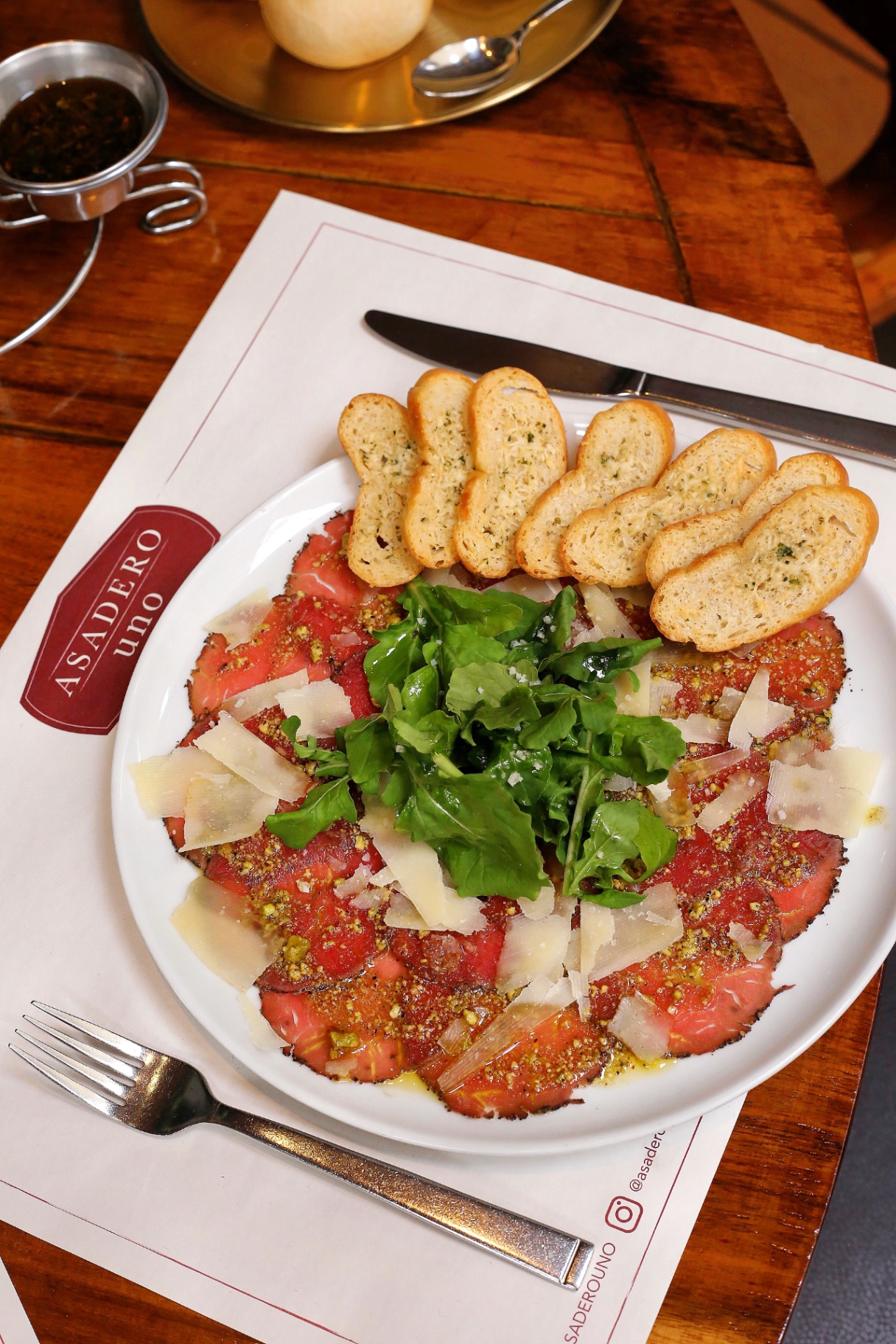 Carpaccio de res